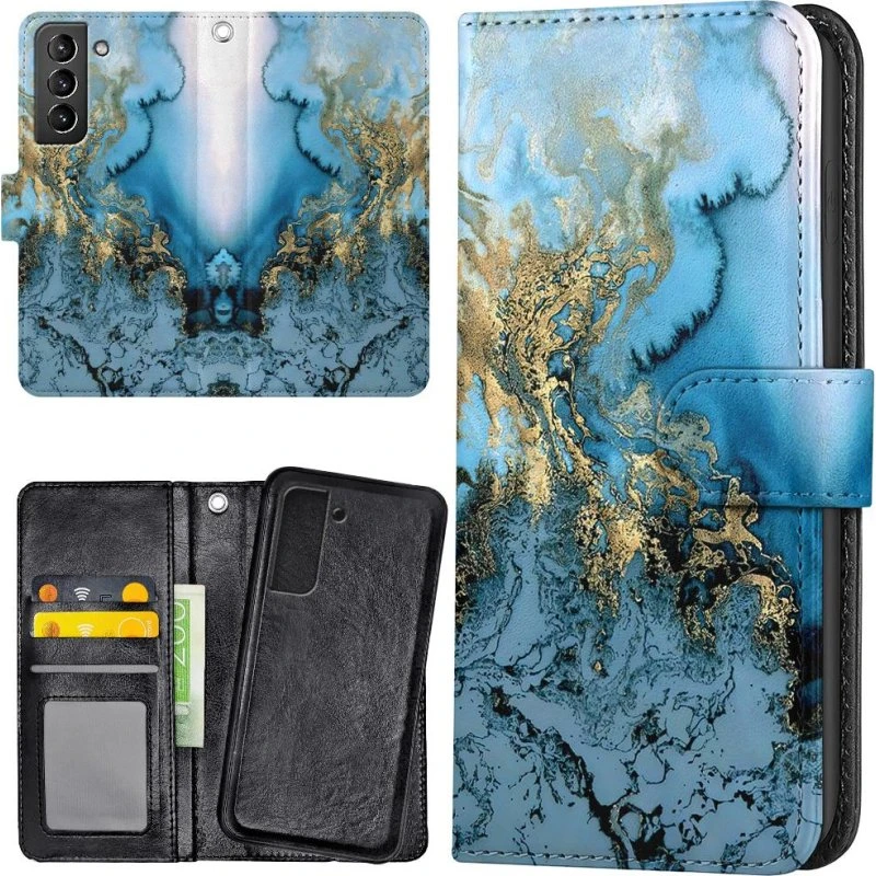 Samsung Galaxy S22 Mobilcover med Kunstmønster og Pungfunktion