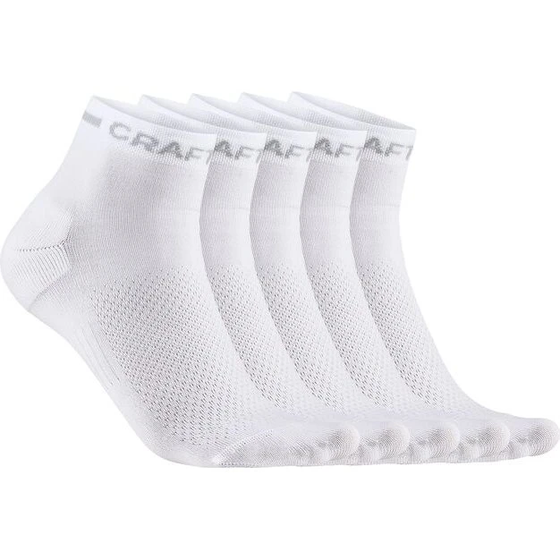 Craft CORE Dry Mid strømper hvid 5-pak