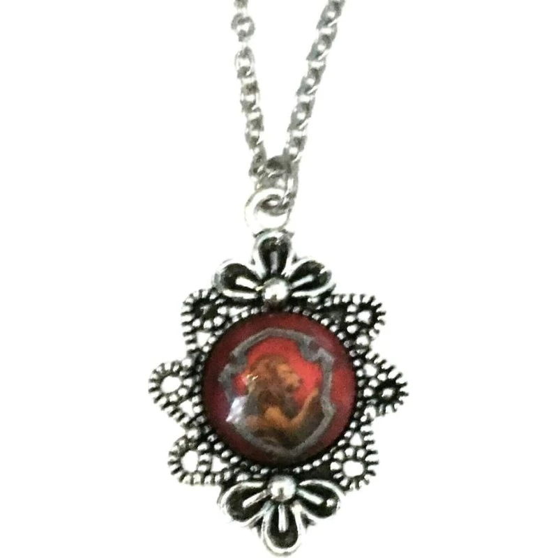 Harry Potter Gryffindor Cabochon Halskæde i Antik Sølv