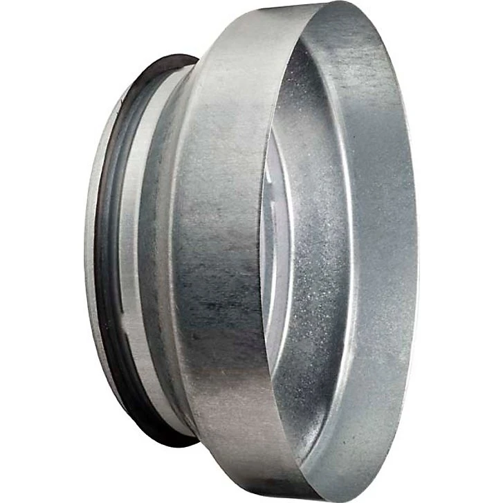 Centrisk kort reduktion Ø200-100 mm Muffe/Nippel, 96mm, Galvaniseret