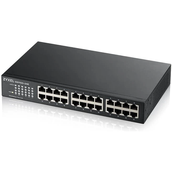 Zyxel GS1100-24E 24-port Gigabit Switch, sort