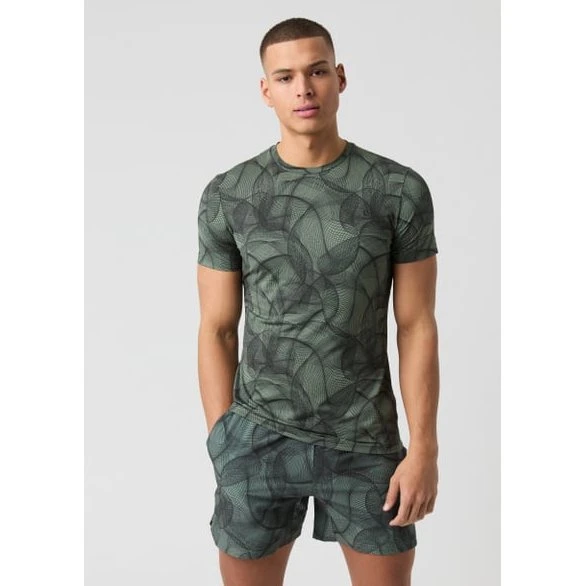Björn Borg Ace Printed T-shirt Grøn, L