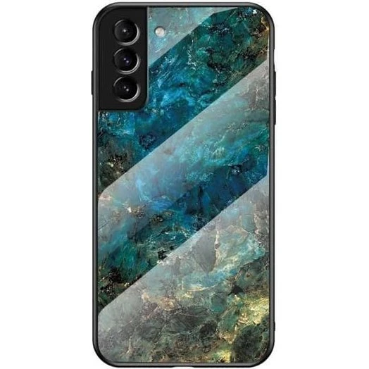 Samsung S21 Marble Shell Glassback® V2 - Hærdet glas-cover