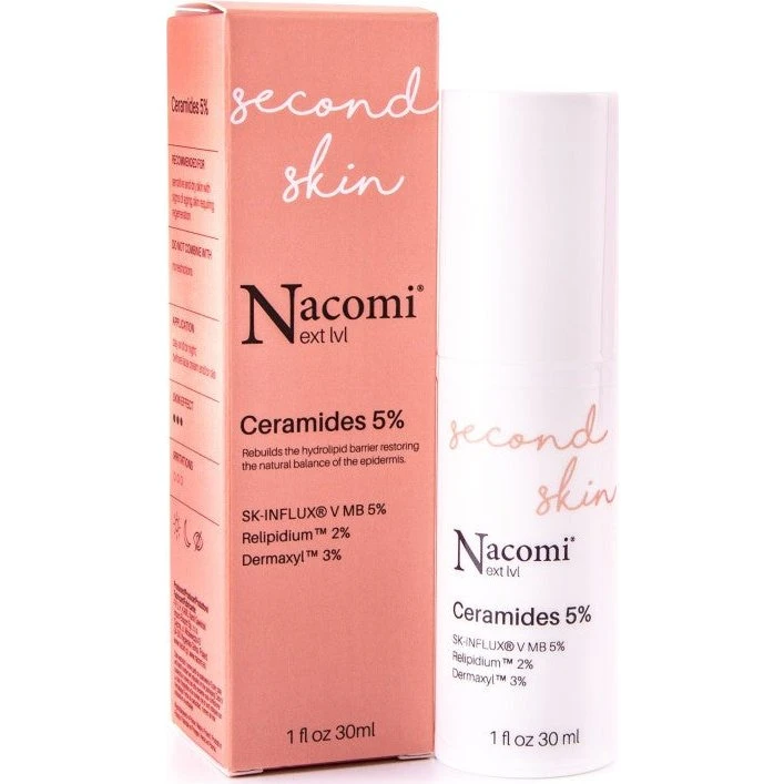 Nacomi Next Level Second Skin Serum, Ceramider 5%, 30ml