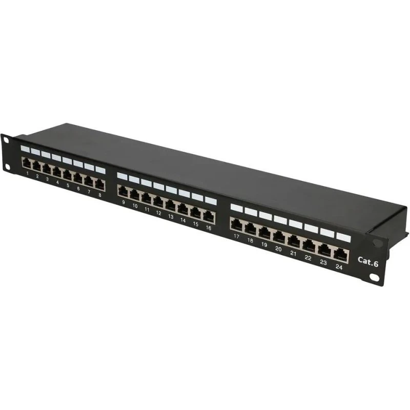 Extralink Patchpanel 24-ports Cat6 STP 1U Rack
