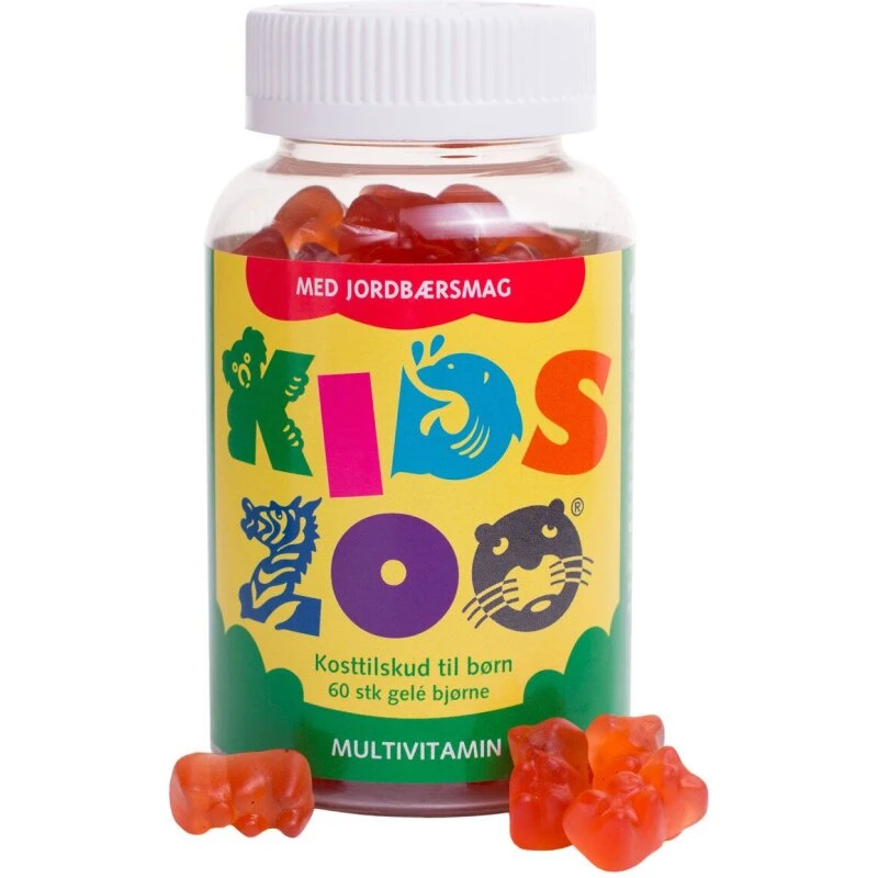 Kids Zoo Multivitamin Jordbær 60 stk.