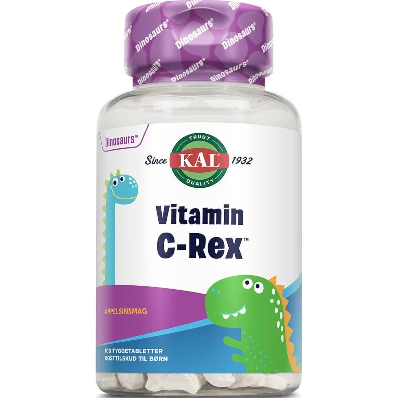 KAL Vitamin C-Rex 100 tyggetabletter (3-10 år)