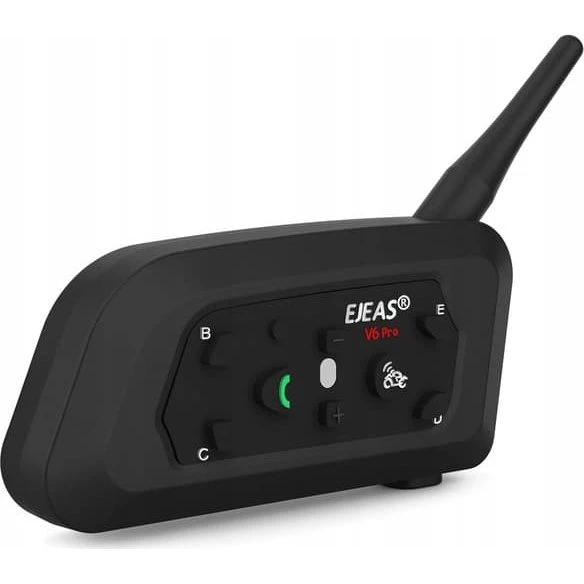 EJEAS V6 Pro+ Motorcykel Intercom - 6 personer, Bluetooth & FM