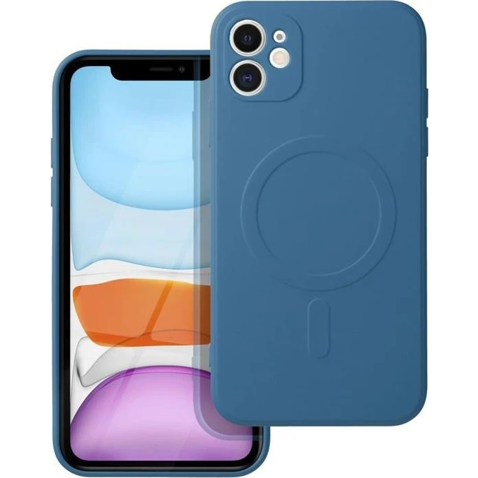 iPhone 11 MagSafe Silikone Cover - Blå