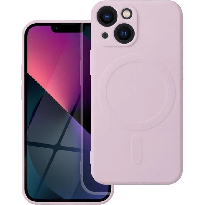 iPhone 13 Mini MagSafe Silikone Cover - Lyserød
