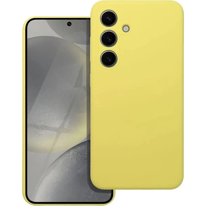 Telefontaske til Galaxy S25 Silikone - Gul