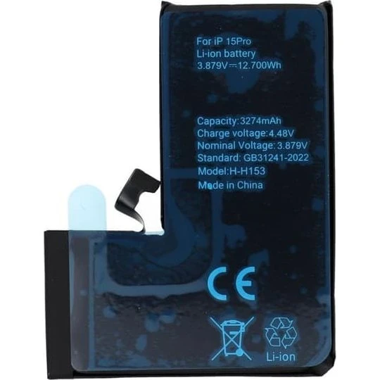 iPhone 15 Pro Batteri 3274mAh Polymer