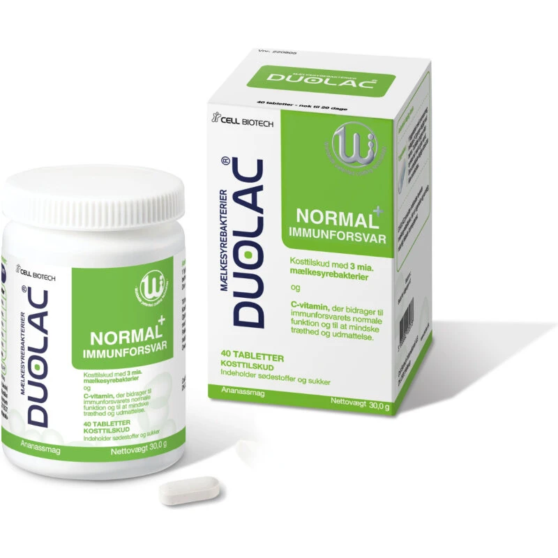 Duolac Normal+ Immunforsvar 40 stk