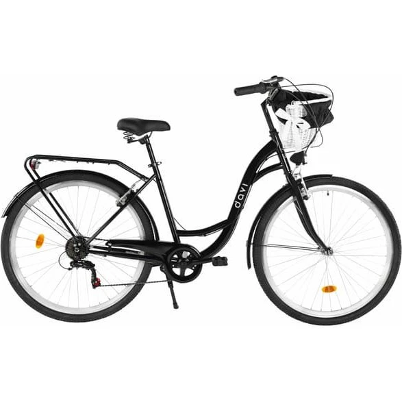 Davi Emma Damecykel, 7 gear, 28", Sort
