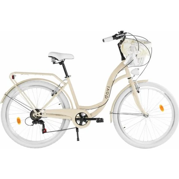 Davi Emma Damecykel, 26" 7 gear, Kaffe/Hvid