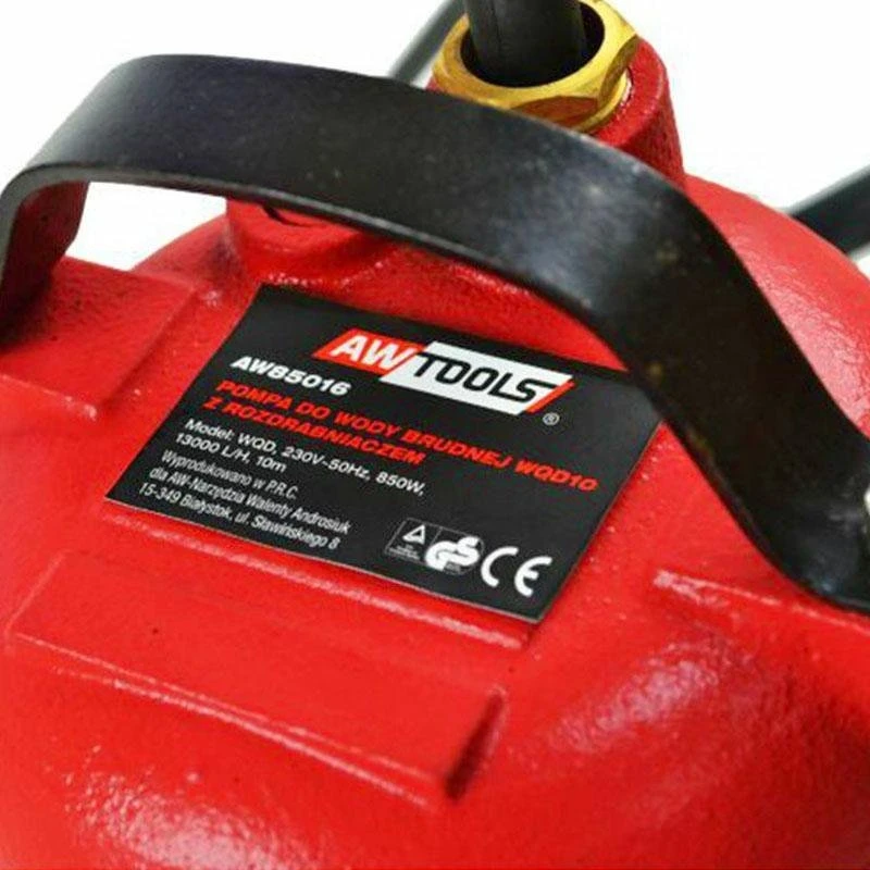 AWTOOLS dykpumpe til spildevand med kværn - 850 W
