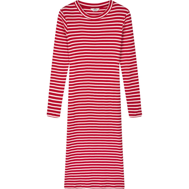 Mads Nørgaard 2x2 Cotton Stripe Duba Dress High Risk Red/White