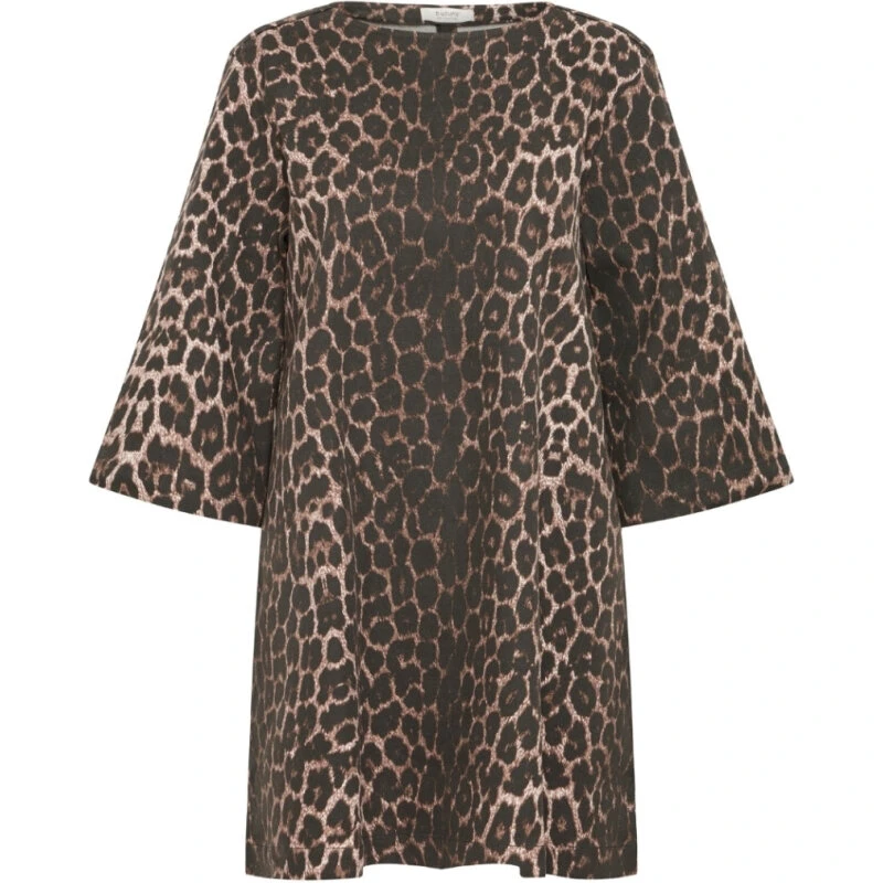 B.YOUNG Kenna kjole - denim leopard mix