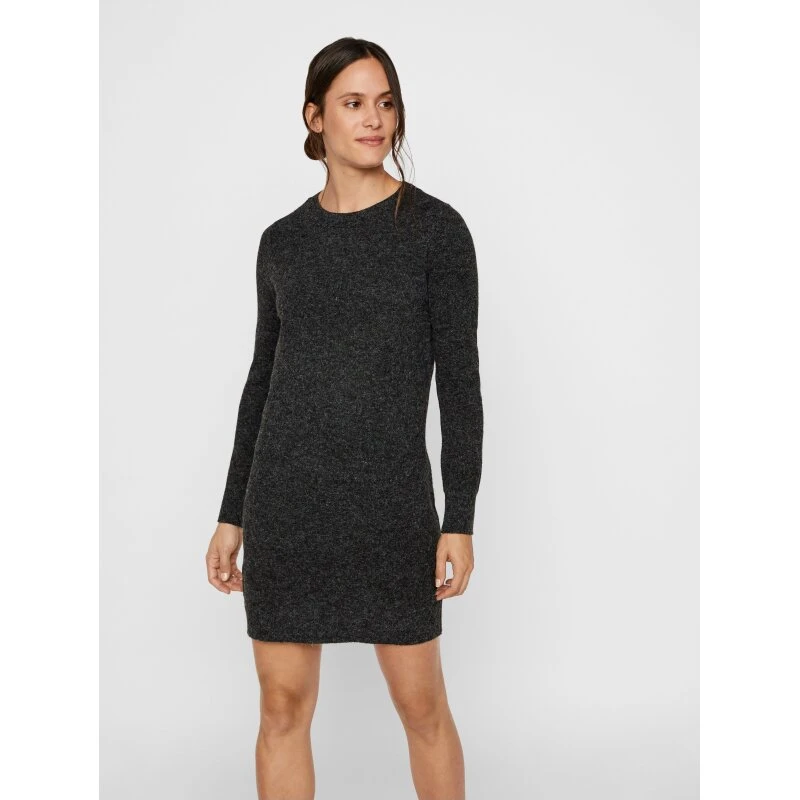 Vero Moda VMDOFFY kort strikkjole – Black