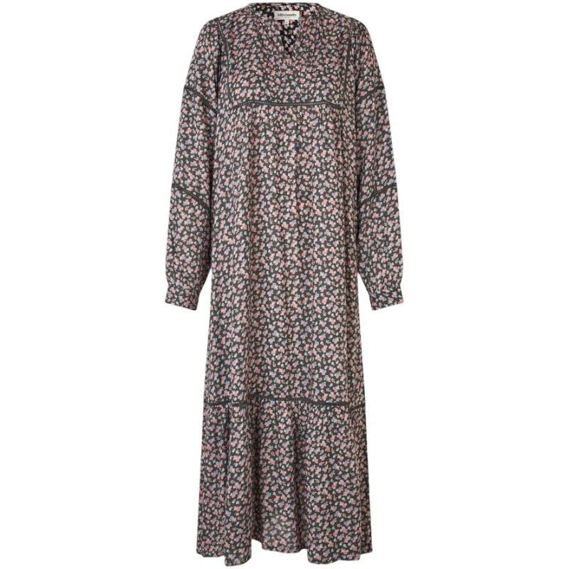 Lollys Laundry Latour LL Maxi-kjole – Washed Black