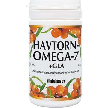 Havtorn Omega 7+GLA - 60 kapsler