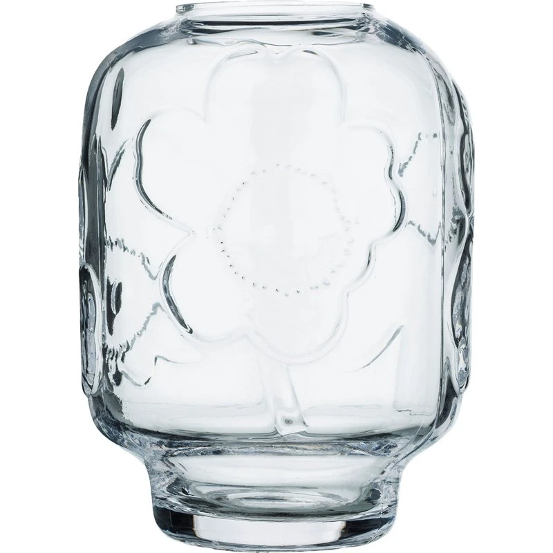 Marimekko Unikko vase glas 18 cm, klar