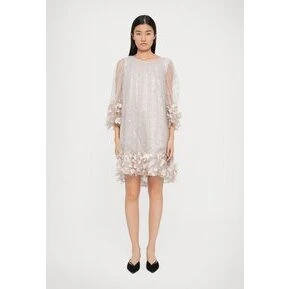 Ida Sjöstedt River Dress - cocktailkjole, pale mushroom/silver