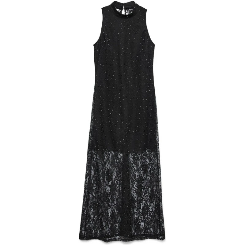 Vero Moda VMMANJA blonde aftenkjole - sort