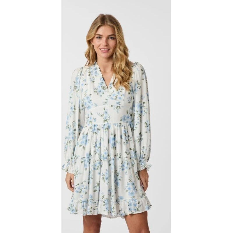 Neo Noir Miller Floral Dream kjole - lyseblå