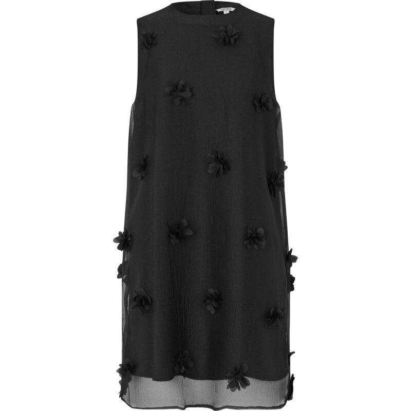 Mbym Molli-M kjole, Black – A-line med 3D-blomster
