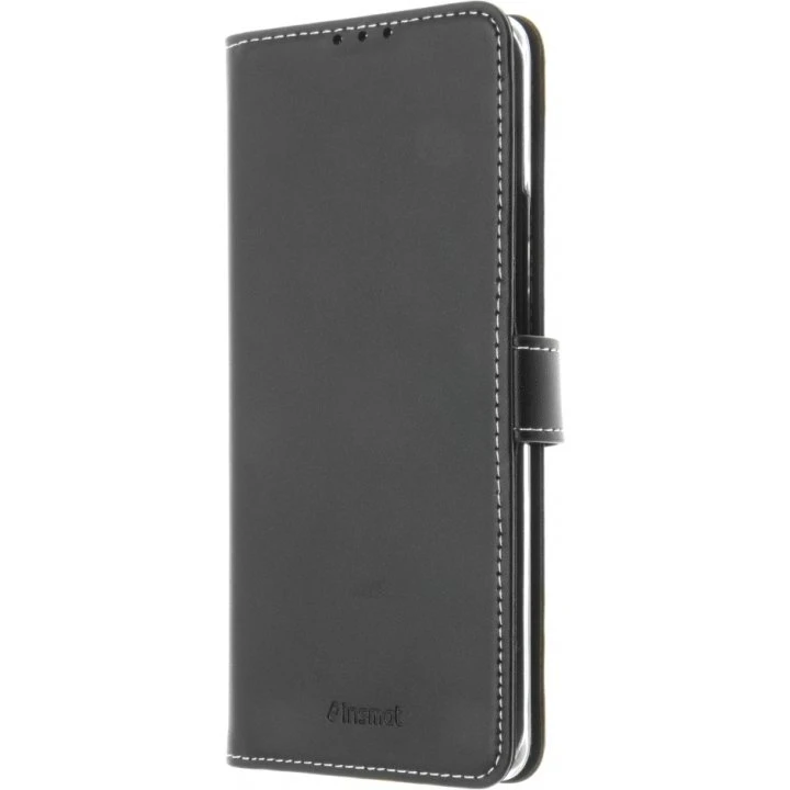 Insmat Exclusive Flip Case til OnePlus 8 - Sort Læder