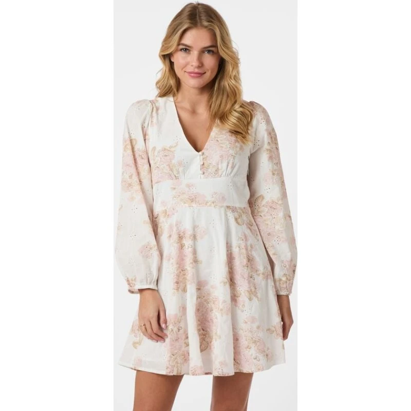 Neo Noir Milly Emb Rose Dress - Dusty Rose