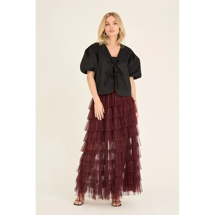 A-View Miranda Skirt AV4798 - Burgundy