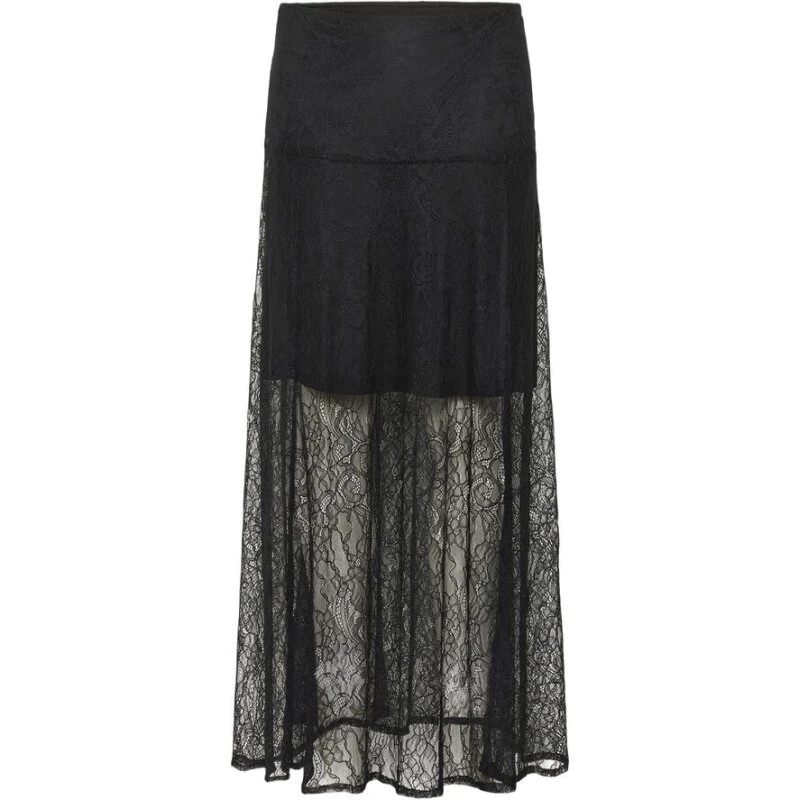 Saint Tropez MilenaSZ maxinederdel, midi, sort