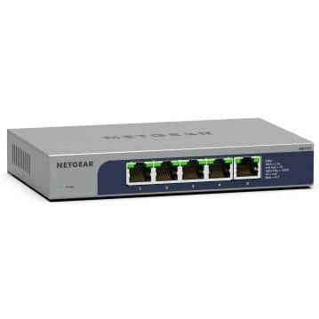 NETGEAR MS105-100EUS 5‑port 2,5G PoE ikke-administreret (1U)
