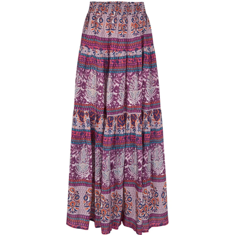 SunsetLL Maxi Nederdel - Lyserød blomsterprint