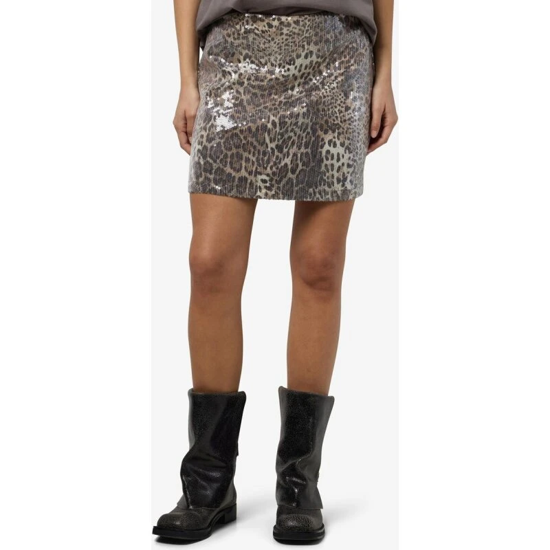 Noisy May Jessy Mini-nederdel - Leo Sequin (Silver Mink)