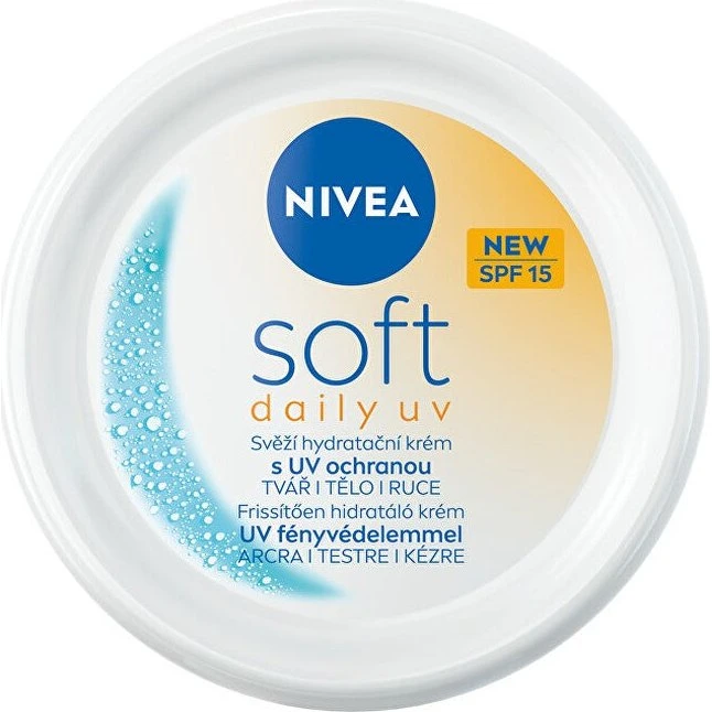 Nivea Soft Fugtighedscreme med SPF 15, 100 ml