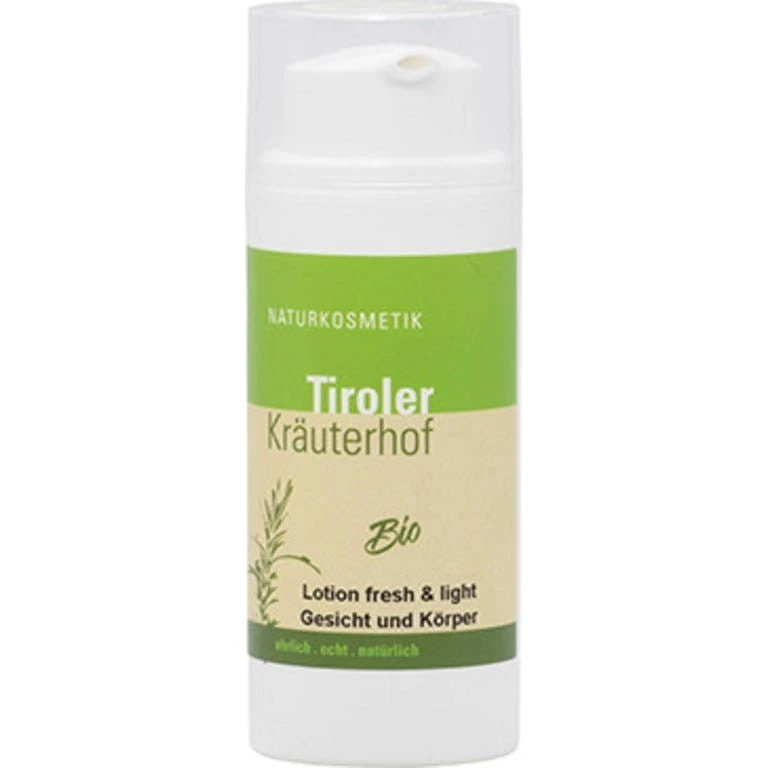 Tiroler Kräuterhof Økologisk Lotion Fresh & Light, 100 ml