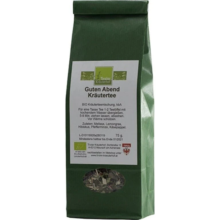 Tiroler Kräuterhof Økologisk Urtete Buona Nat, 75 g