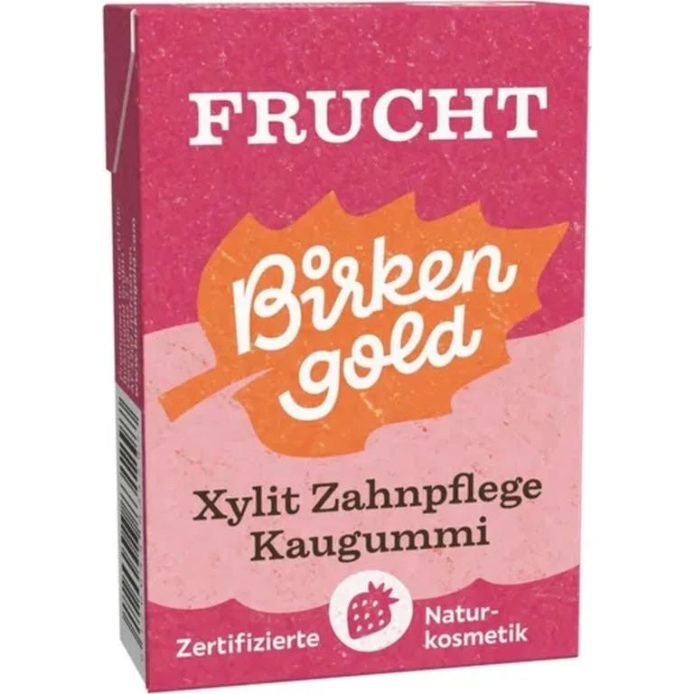 Birkengold Tyggegummi Naturale Frugt (28 g)