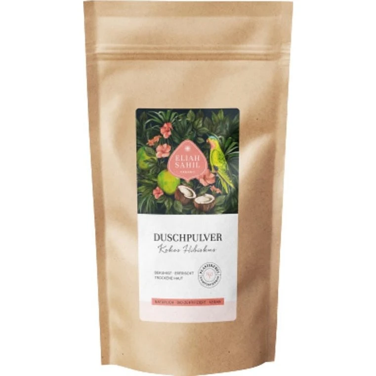 Eliah Sahil Økologisk Kokos & Hibiscus Shower Powder Refill 250 g