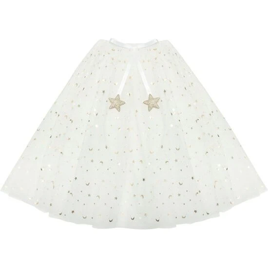 Engel Tylskørt Long Angel hvid (3-8 år)