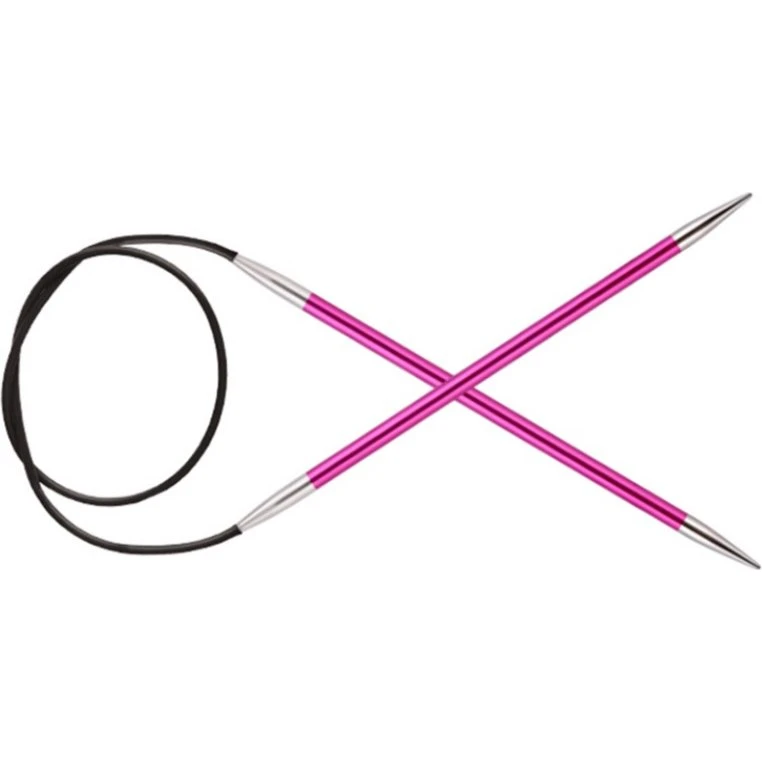 Knitpro Zing Rundpind 100 cm, 5 mm, Ruby