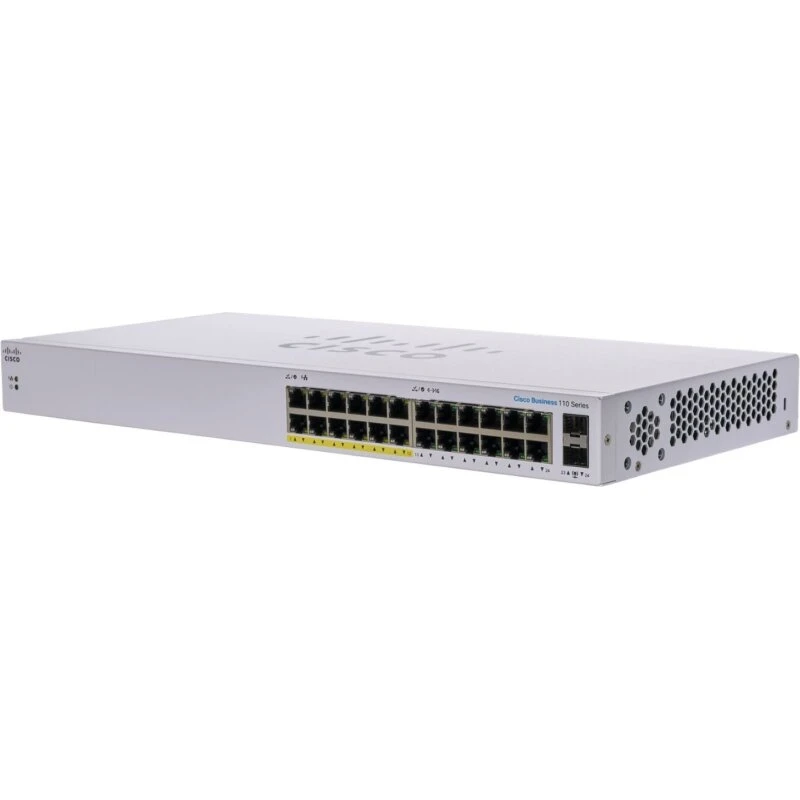 Cisco CBS110-24PP-EU 24-port Unmanaged Gigabit switch med 12x PoE (100W)