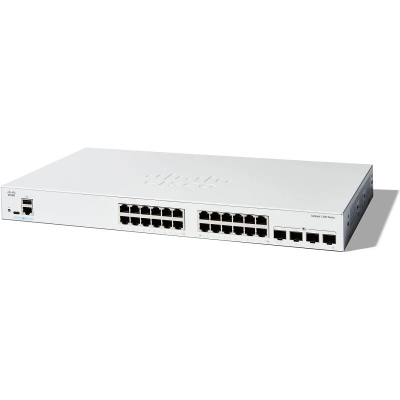 Cisco Catalyst 1300-24T-4X Administreret L2/L3 Switch (Hvid)