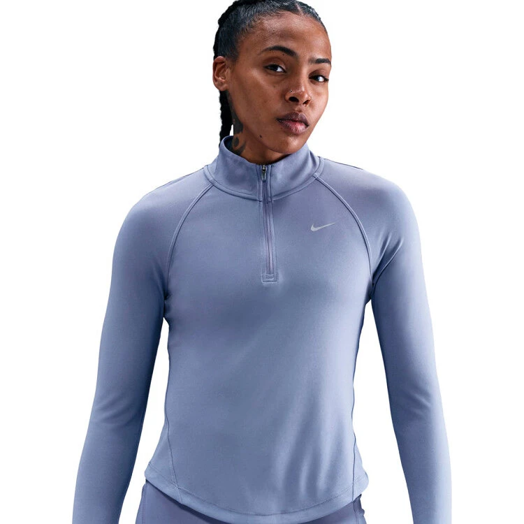 Nike Tempo Swoosh Top Dame løbetrøje – Sort/Hvid