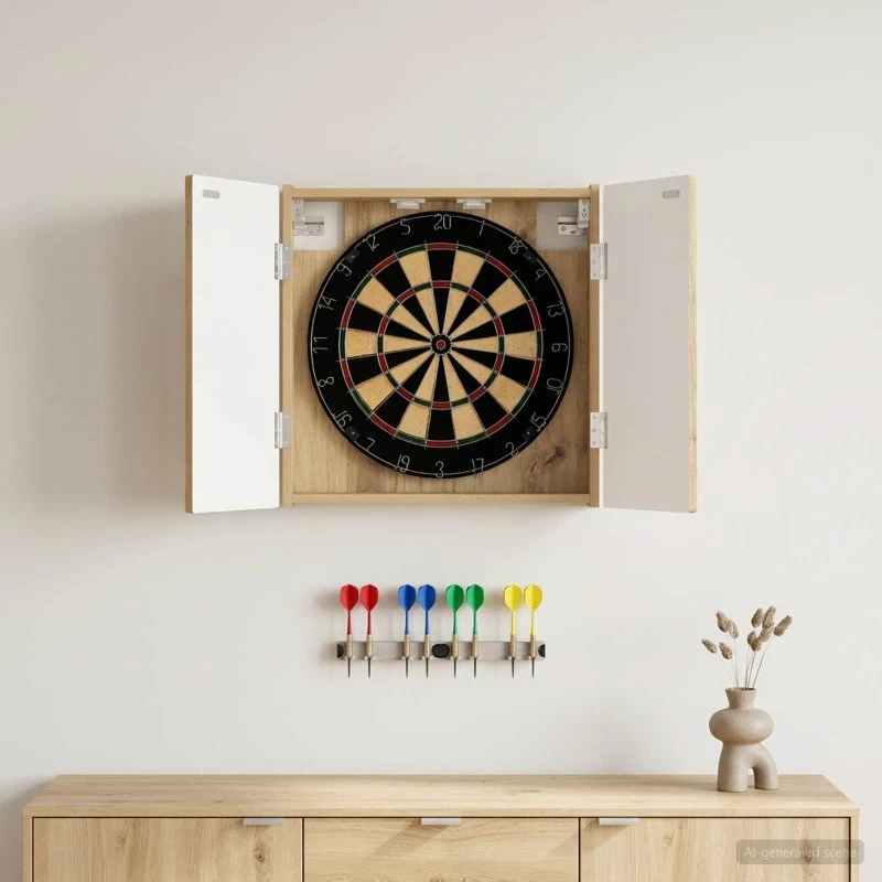 vidaXL Dartskab ARNHEM Artisan-eg 52,5 x 10,5 x 53,5 cm