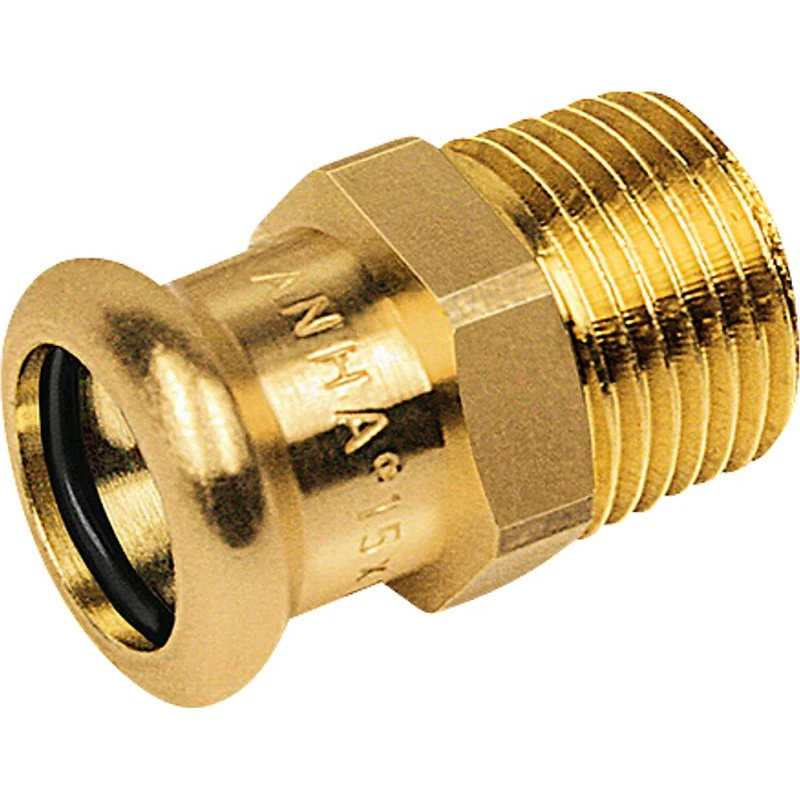 Sanha Kobber Pressovergang 1/2" x 15mm med udvendigt gevind