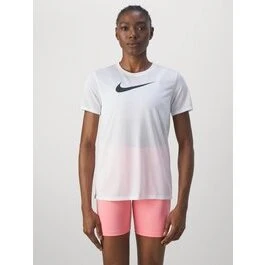 Nike Dri-FIT HBR T-shirt dame – Midnight Navy/White